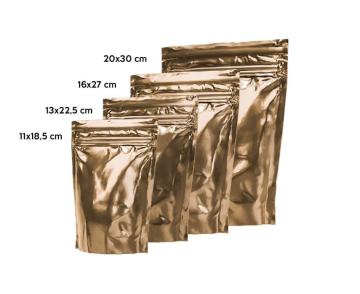 Gold Alüminyum Doypack 16x27 cm - 100lü Gold Alüminyum Doypack 16x27 cm - 100lü